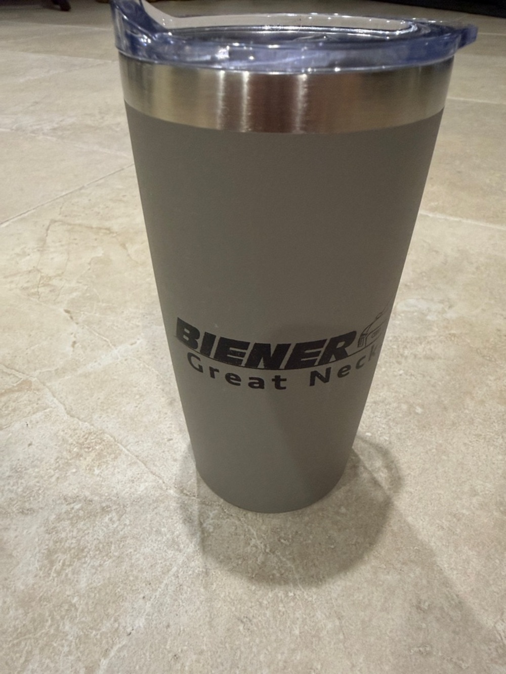 Great Neck Gray Stainless Travel Tumbler